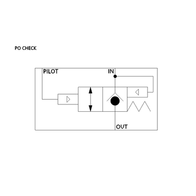 521201 ALADCO PO CHECK VALVE<BR>1/8" NPT FEMALE, NO O'RIDE, 120PSI